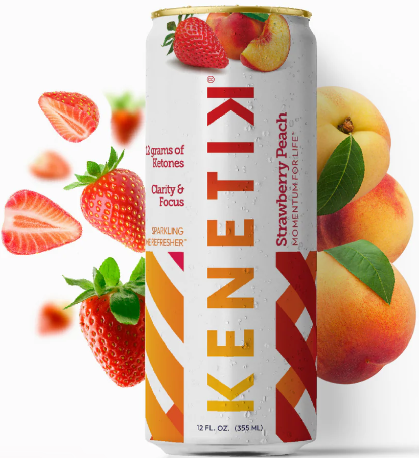 12 Pack - Kenetik: Ketone Drink - Strawberry Peach
